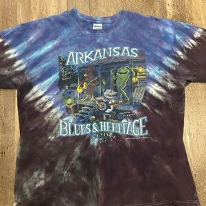 Gildan Arkansas Blues & Heritage Festival 2007 Tie-Dye Tee